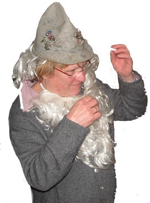 Frau Dippold als Sandmännchen