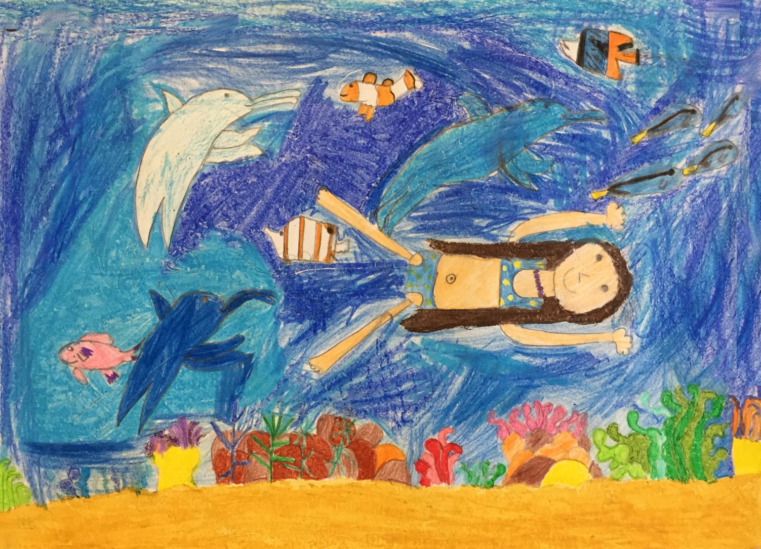 Ella (3) STUFENSIEGER: Ich beobachte Delfine im Korallenriff