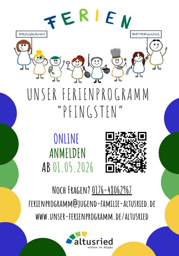 Ferienprogramm 2026 Pfingsten